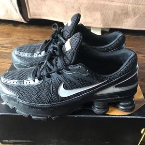 Women Black & Silver Nike Shox size 11